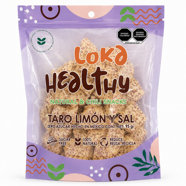 Chips taro limón