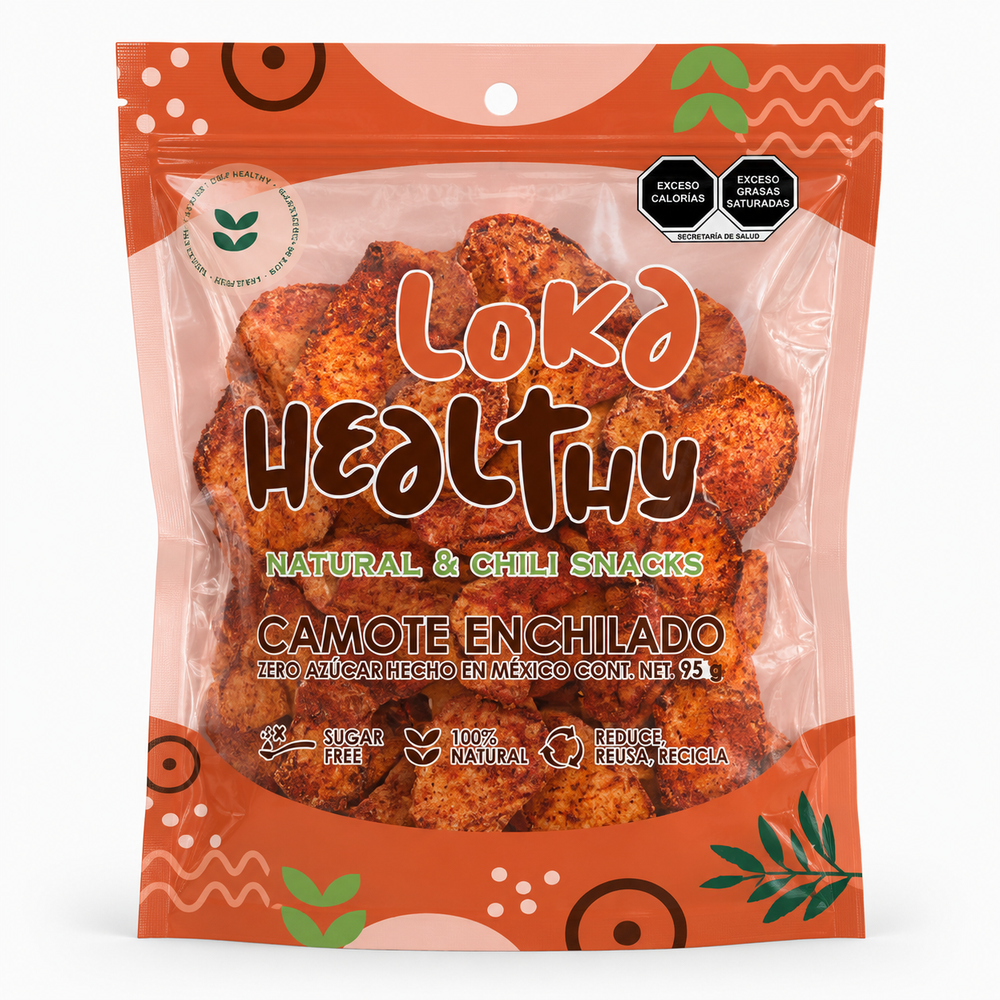 Chips de camote enchilado