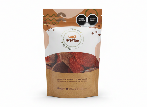 Mango enchilado con chocolate sugar free 230g