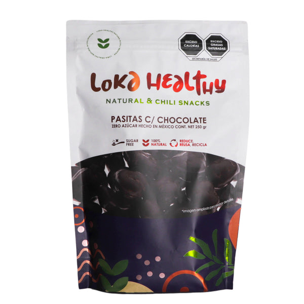 Pasas con chocolate sin azúcar 230g